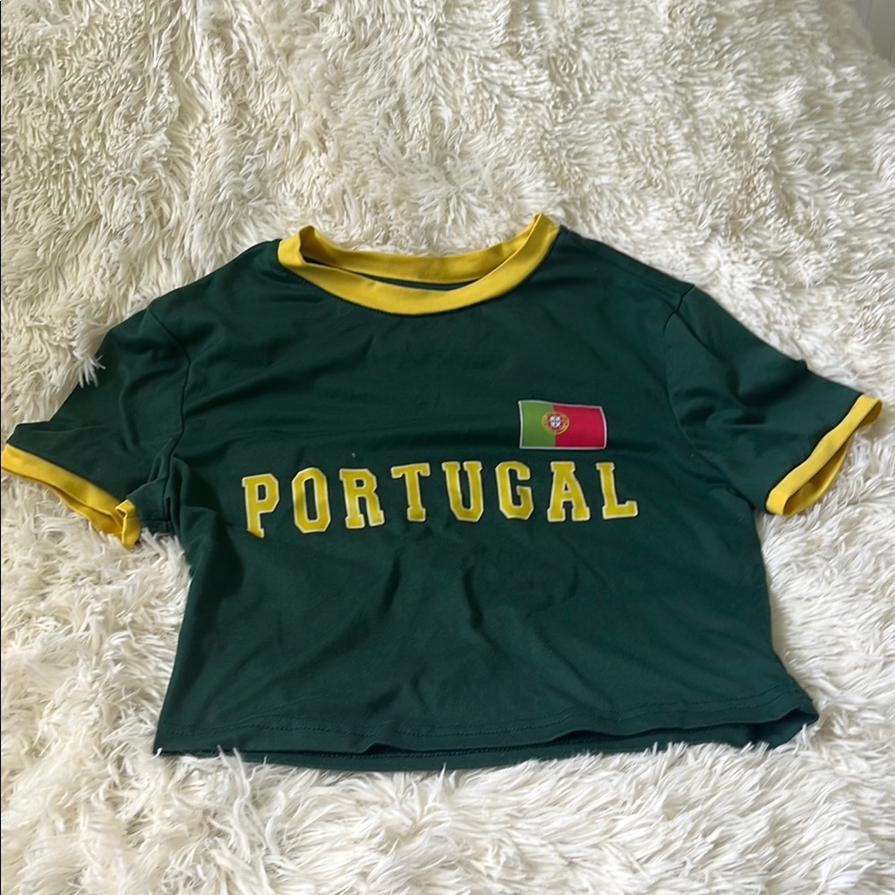 Portugal cropped shirt